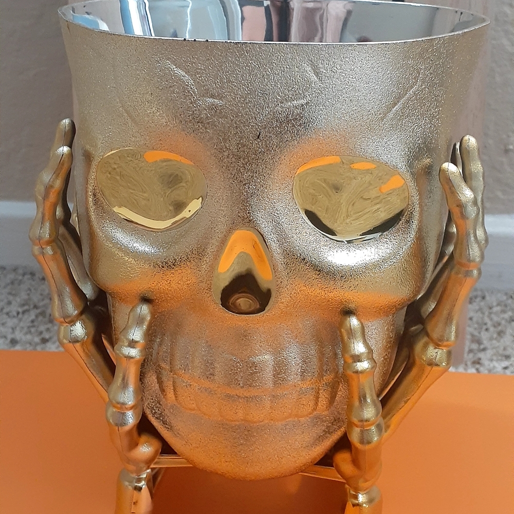 Gold Plastic Halloween Candy Bowl